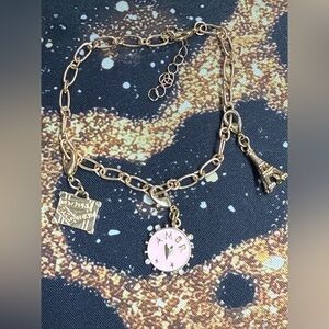 Cute Paris themed charm bracelet